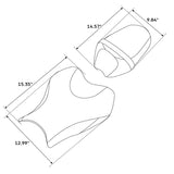 C.C. RIDER Front And Rear Seat For SUZUKI GSXR1000 Green Stitching, 2009-2016