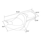 C.C. RIDER Honda Gold Wing Tour One Piece 2 up Seat Honeycomb 2018-2024