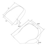 C.C.RIDER Softail Passenger And Driver Seat Honeycomb Stitching Two Pieces Seat For Harley Fatboy 114 FLFB FLFBS, 2018-2023