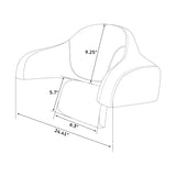 C.C.RIDER Indian Chieftain Passenger Backrest Pad King Tour Pack Backrest, 2014-2023