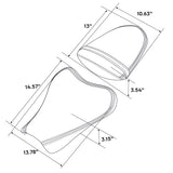 C.C. RIDER GSX-R1000 Front And Rear Seat Fit For SUZUKI GSXR1000 Blue Triming, 2005, 2006