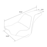 Gel Seat C.C. RIDER Softail Seat 2 up Seat Step Up Lattice Stitching For Softail Standard Street Bob FXBB Standard FXST, 2018-2024