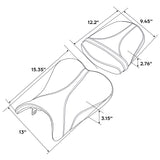 C.C. RIDER GSX-R750 GSX-R600 Front And Rear Seat Fit For SUZUKI GSXR750 GSXR600 Orange Honeycomb Stitch , 2006-2007