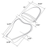 C.C. RIDER GSX-R1000 Front And Rear Seat Fit For SUZUKI GSXR1000 Black Red Stitch, 2005, 2006