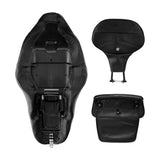C.C. RIDER Touring Seat Driver Passenger Seat With Backrest For Harley Touring Street Glide Road Glide Electra Glide, Black White, 2008-2023
