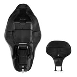 C.C. RIDER Touring Seat Driver Passenger Seat With Backrest For Harley Touring Street Glide Road Glide Electra Glide, Black White, 2008-2023