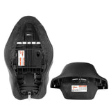 C.C. RIDER Touring Seat Driver Passenger Seat With Backrest For Harley CVO Road Glide Electra Glide Street Glide Road King, Black White, 2014-2023