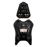 C.C. RIDER YZF R1 Front And Rear Seat For YAMAHA YZFR1 Black Orange Circle Pattern, 2007-2008