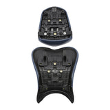 C.C. RIDER GSX-R750 GSX-R600 Front And Rear Seat Fit For SUZUKI GSXR750 GSXR600 Black Blue Carbon Fiber, 2006-2007