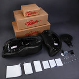 C.C. RIDER Touring Seat Driver Passenger Seat With Backrest For Harley CVO Road Glide Electra Glide Street Glide Road King, Black, 2014-2023