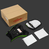 C.C. RIDER Front And Rear Seat For SUZUKI GSXR1000 Green Stitching, 2009-2016