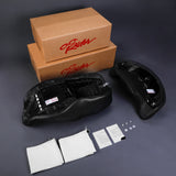 C.C. RIDER Touring Seat Driver Passenger Seat With Backrest For Harley CVO Road Glide Electra Glide Street Glide Road King, Black White, 2014-2023