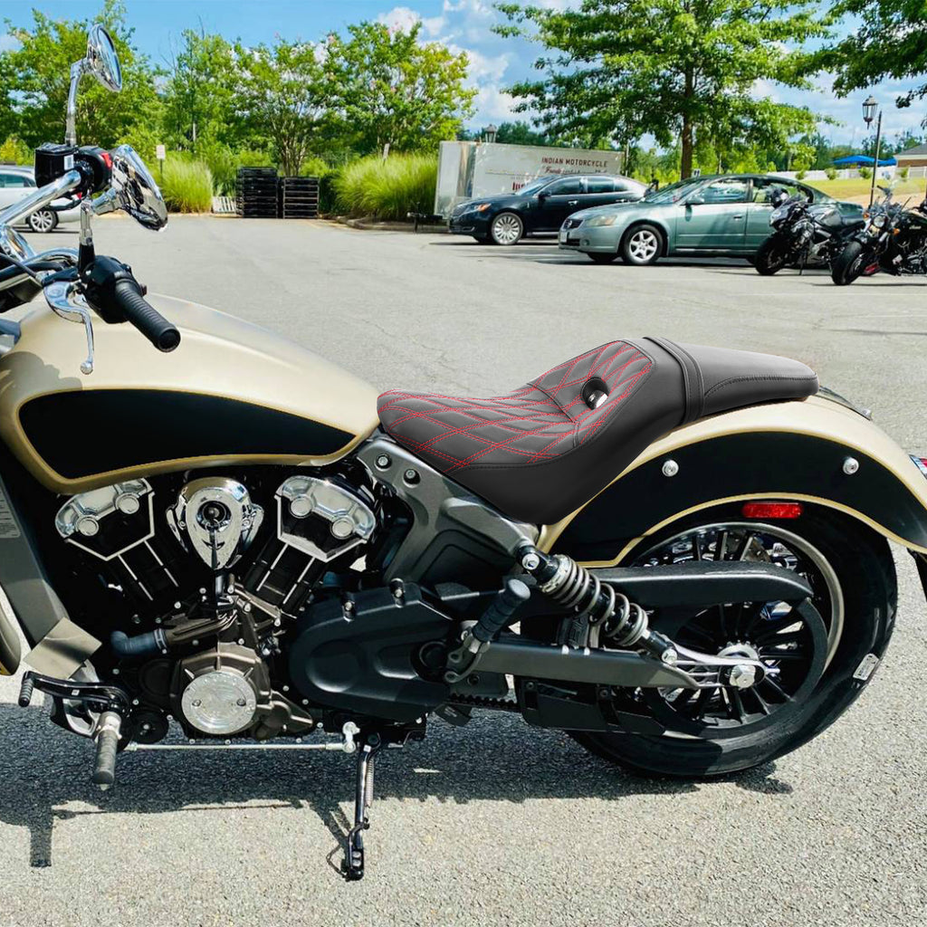 C.C. RIDER Indian Scout 2 Up Seat Driver Passenger Seat For Indian