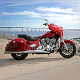 C.C. RIDER Indian Seat 2 Piece 2 Up Seat Lattice Stitch Studs Design For Indian Chieftain Dark Horse Chieftain Limited Chieftain Elite, 2014-2025