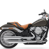 C.C. RIDER Softail Seat 2 up Driver And Passenger Seat Chopper Seats Street Bob 114 FXBB 2018-2023 Black Orange