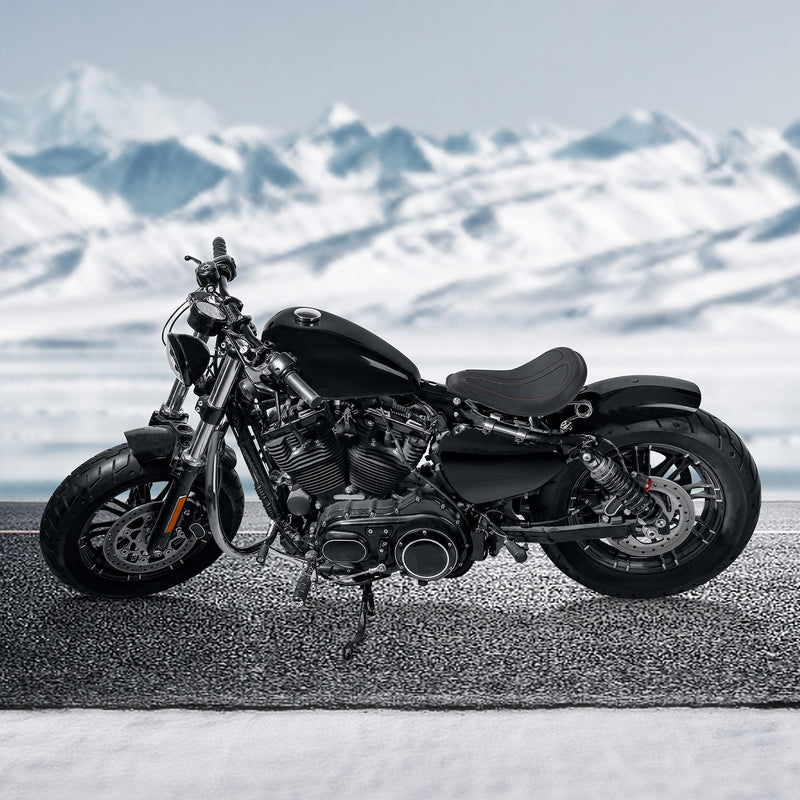 C.C. RIDER Sportster Seat Solo Spring Seat Torsion Type Motorcycle Solo Seat Iron 883 Iron 1200 Bobber Seat Chopper Seat 2004-2024