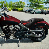 C.C. RIDER Indian Scout 2 Up Seat Driver Passenger Sport Seat For Indian Scout Sixty 100th Aniversary Scout ABS, 2015-2024