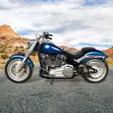 C.C.RIDER Softail Passenger And Driver Seat Spider Web Stitching Two Pieces Seat For Harley Fatboy 114 FLFB FLFBS, 2018-2024