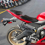 C.C. RIDER YZF R6  Front And Rear Seat Fit For YAMAHA R6 Black Honeycomb Stitch, 2006, 2007