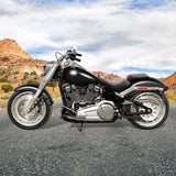 C.C.RIDER Softail Passenger And Driver Seat Lattice Stitching Two Piece Seat  For Harley Fatboy 114 FLFB FLFBS, 2018-2024