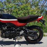 C.C.RIDER Kawasaki Z900RS ERGO Seat Genuine Z900RS Cafe 2 Up Seat Black Red  Lattice Stitch Fits Kawasaki Z900RS 2018-2025