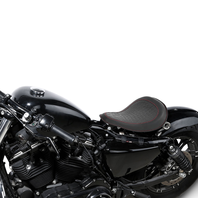 C.C. RIDER Sportster Seat Solo Spring Seat Torsion Type Motorcycle Solo Seat Iron 883 Iron 1200 Bobber Seat Chopper Seat 2004-2024
