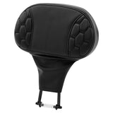 C.C. RIDER Rider Backrest 2 Up Seat Driver Backrest Pad For Harley Touring CVO Street Glide Road Glide Electra Glide Road King, 1988-2023