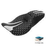 C.C. RIDER Touring Seat 2 up Seat Driver Passenger Seat For Harley Touring Street Glide Road Glide Electra Glide, 2008-2023