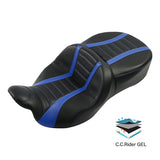 C.C. RIDER Touring Driver Passenger Seat  For Harley CVO Road Glide Electra Glide Street Glide Road King, 2009-2023