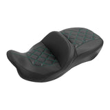 C.C. RIDER Touring Seat 2 Up Seat Driver Passenger Seat For Harley CVO Road Glide Electra Glide Street Glide Road King, 2009-2023