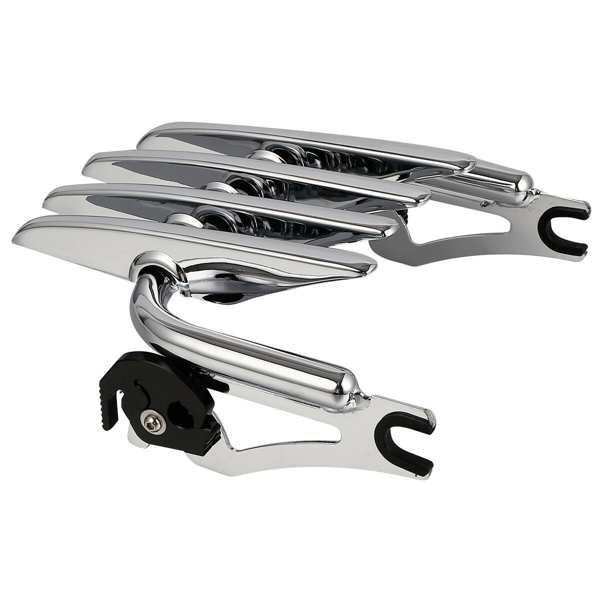 Stealth Quick-Detach Luggage Rack For 2009-2024 Harley Touring Models - Gloss Black