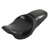 C.C. RIDER Touring Seat 2 up Seat Driver Passenger Seat Boulevard For Harley Touring Street Glide Road Glide Electra Glide, 2008-2023