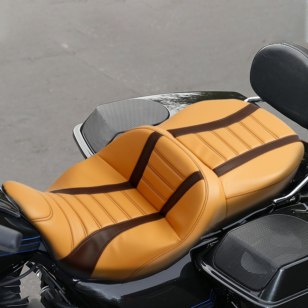 C.C. RIDER Touring Driver Passenger Seat For Harley CVO Road Glide Electra Glide Street Glide Road King, 2009-Later SC52 CCRiderseats 